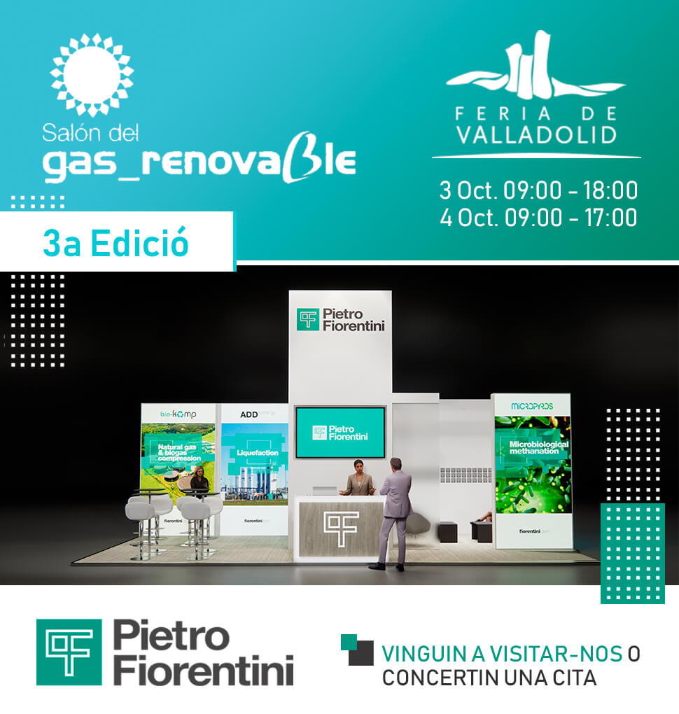 Pietro Fiorentini Iberia a la FIRA DEL GAS RENOVABLE DE VALLADOLID