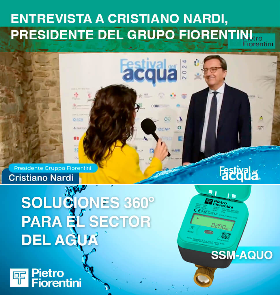 Cristiano Nardi, Presidente del Grupo Fiorentini, introduce las soluciones 360º para el sector del agua