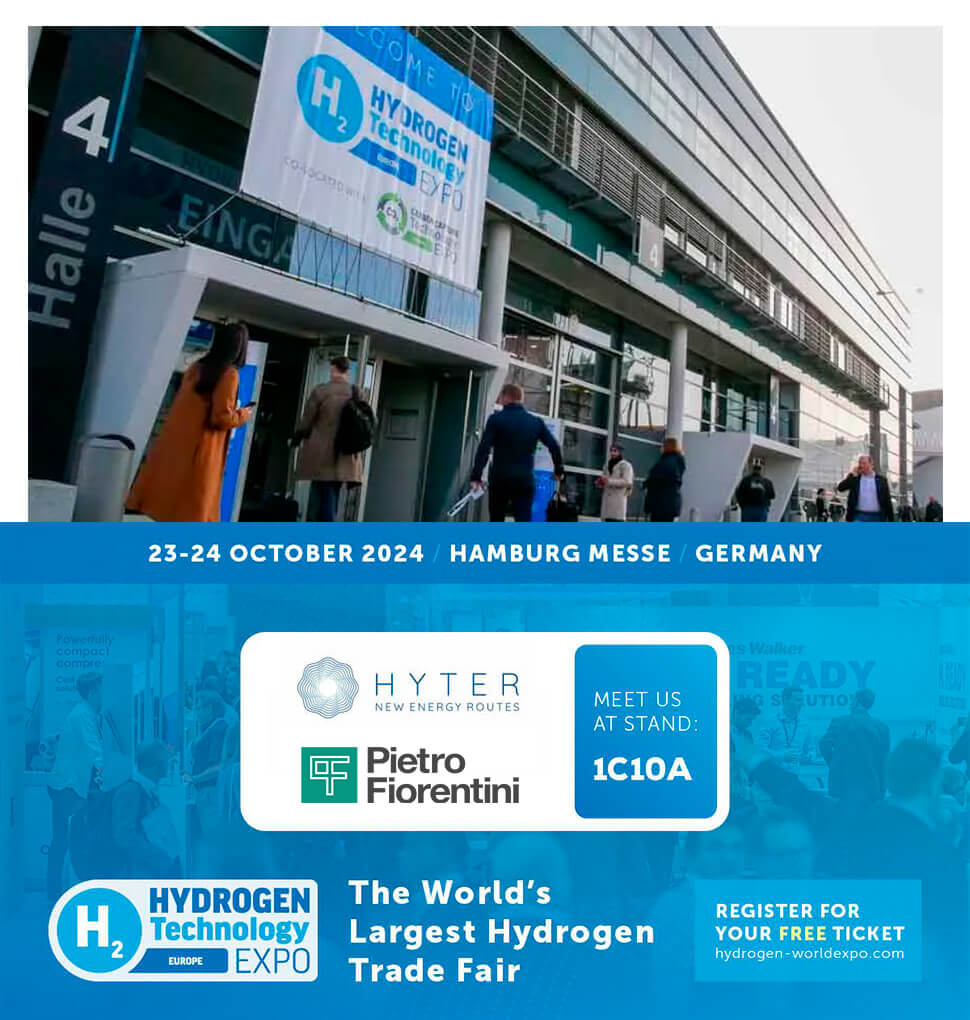 HYTER i Pietro Fiorentini a la Hydrogen Technology Expo Europe